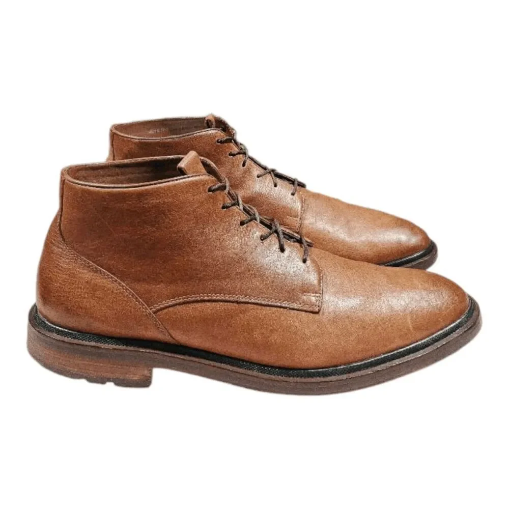 COLE HAAN Cranston Brown Leather Lace-Up Chukka Boot Size 13M